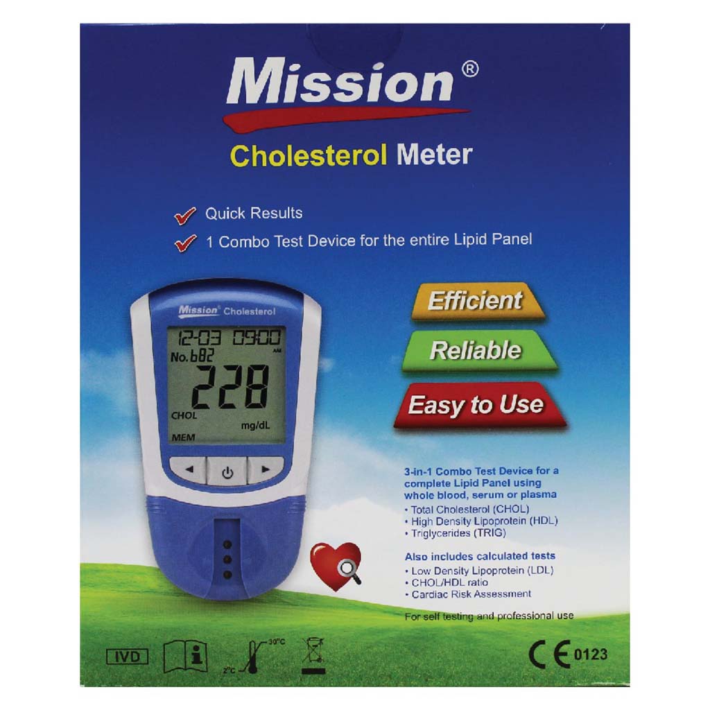 Mission Cholesterol Monitoring System 3-in-1 Combo Device