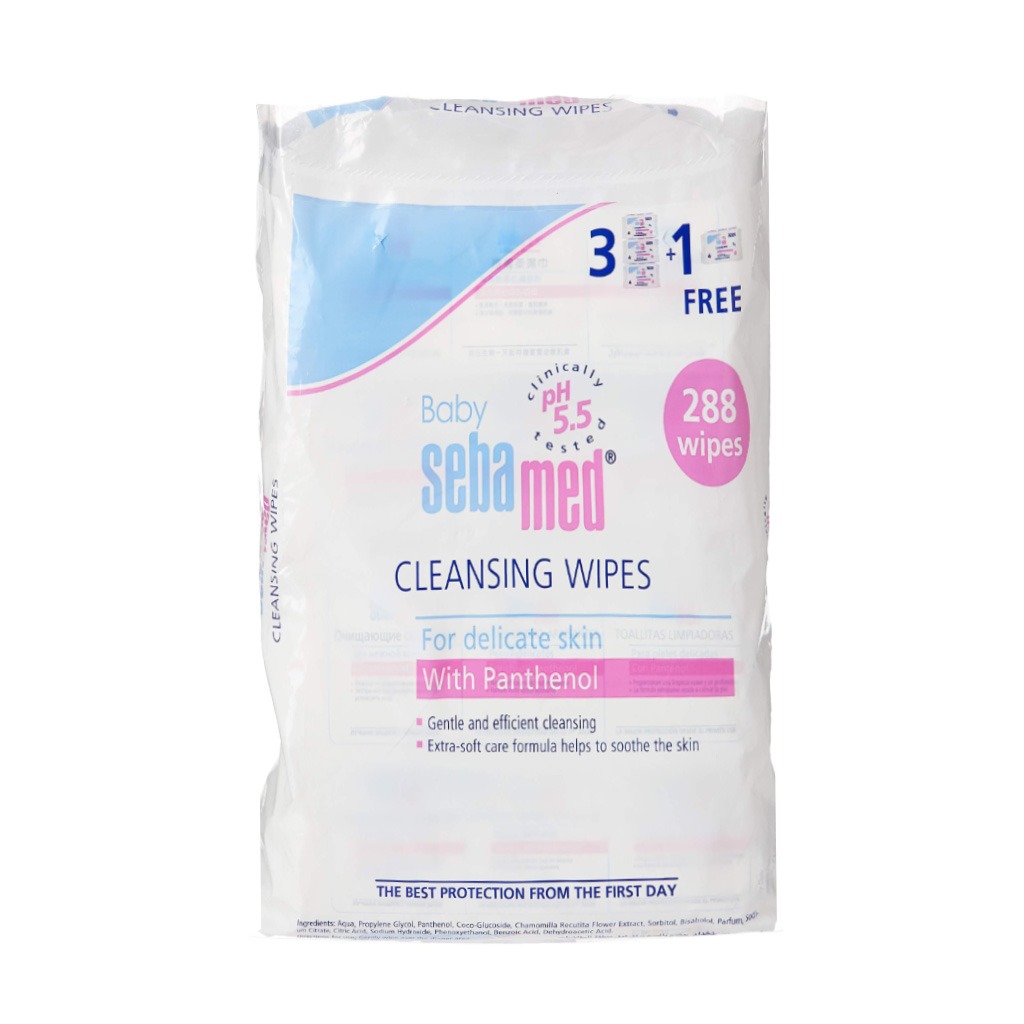 Sebamed Baby Wet Wipes 72's 3+1 Promo