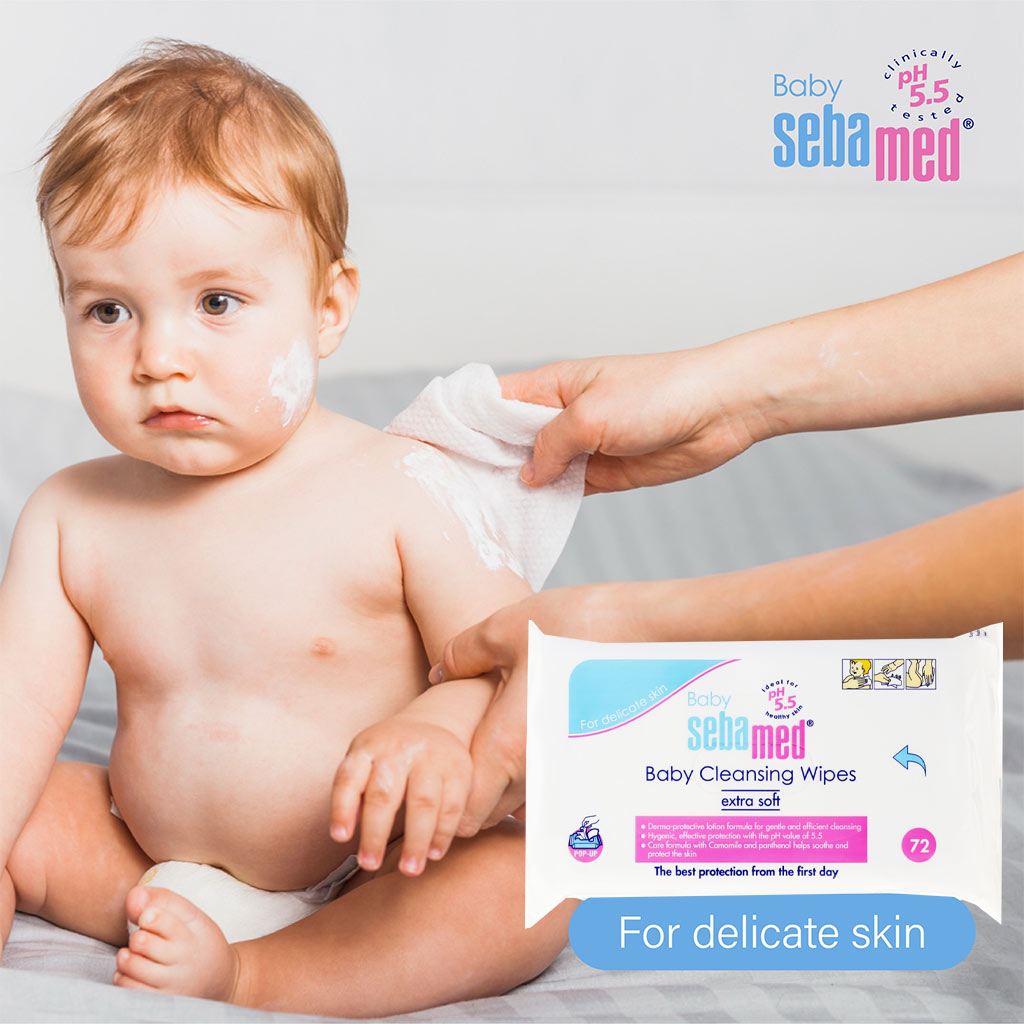 Sebamed Baby Wet Wipes 72's 3+1 Promo