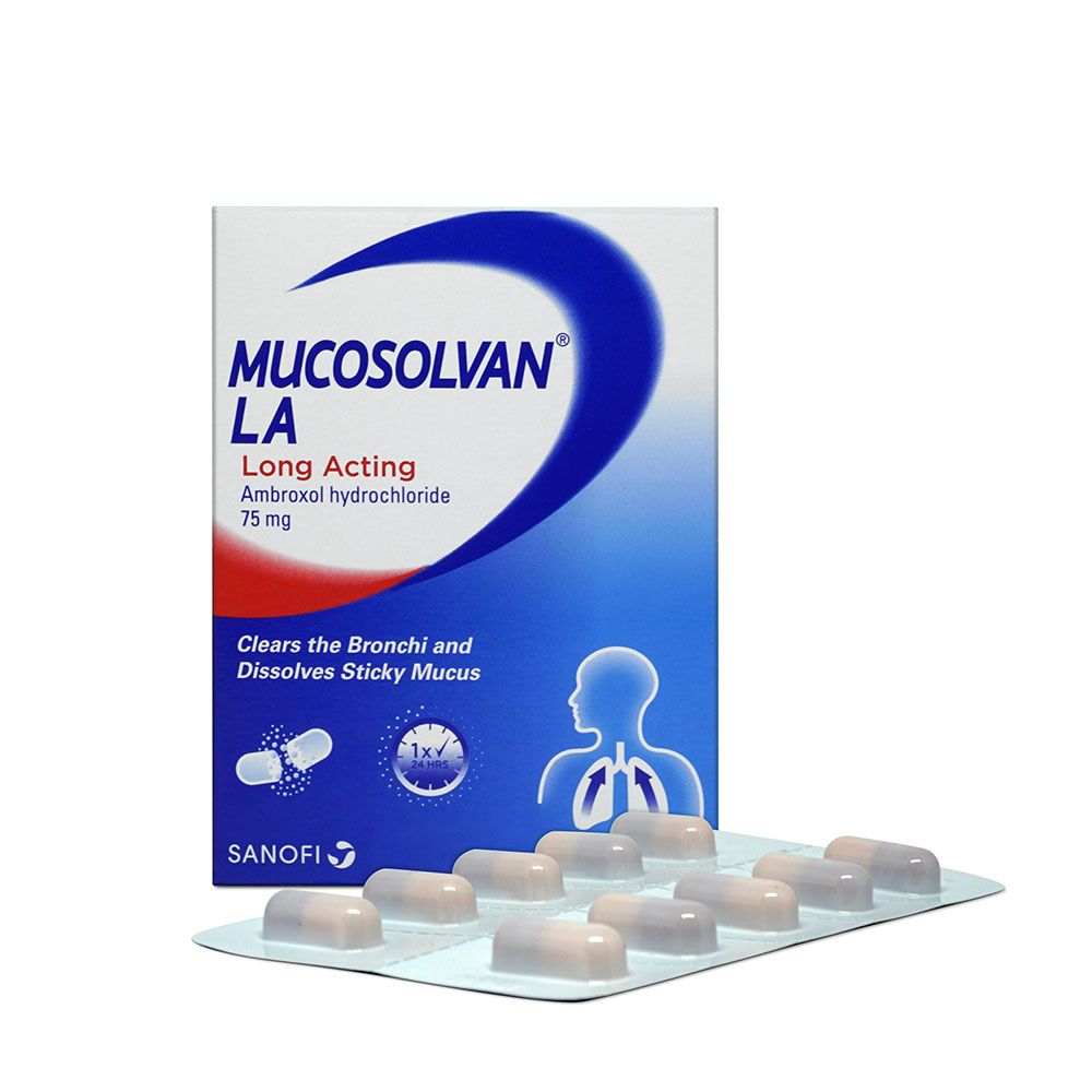 Mucosolvan Long Acting 75 mg Capsules 10's