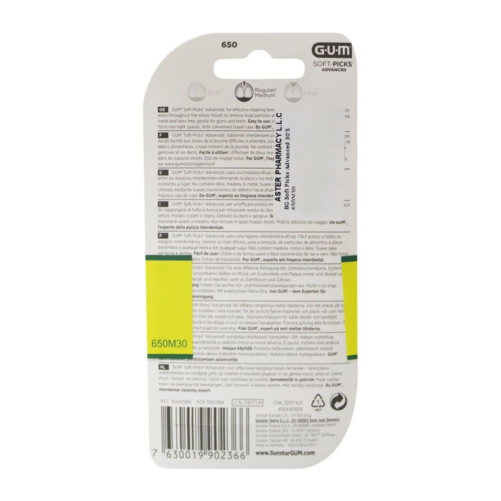 Sunstar Butler Gum Soft Picks Advanced 30's 650M30