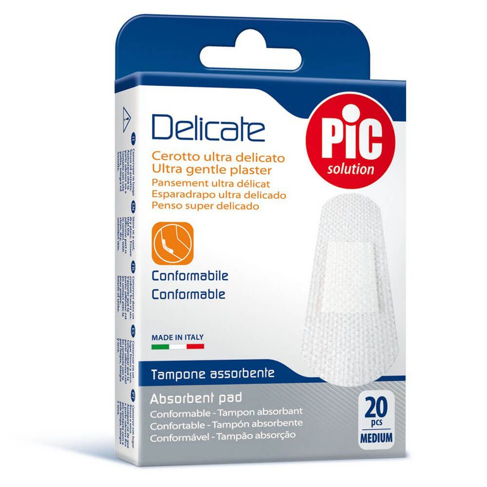 Pic Delicate Plasters Medium 19 x 72 mm 20's