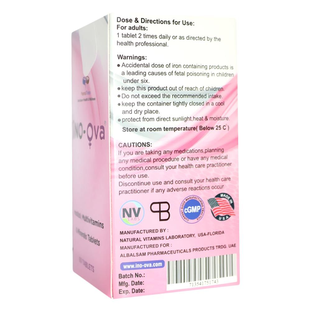 Ino-ova Inositol Tablets 60's