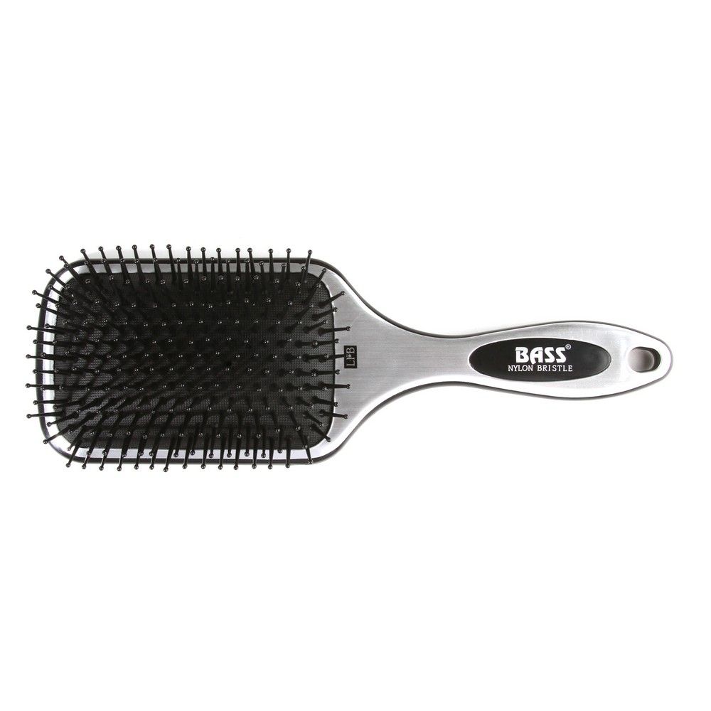 Bass Large Square Paddle Nylon Bristle Brush LPB