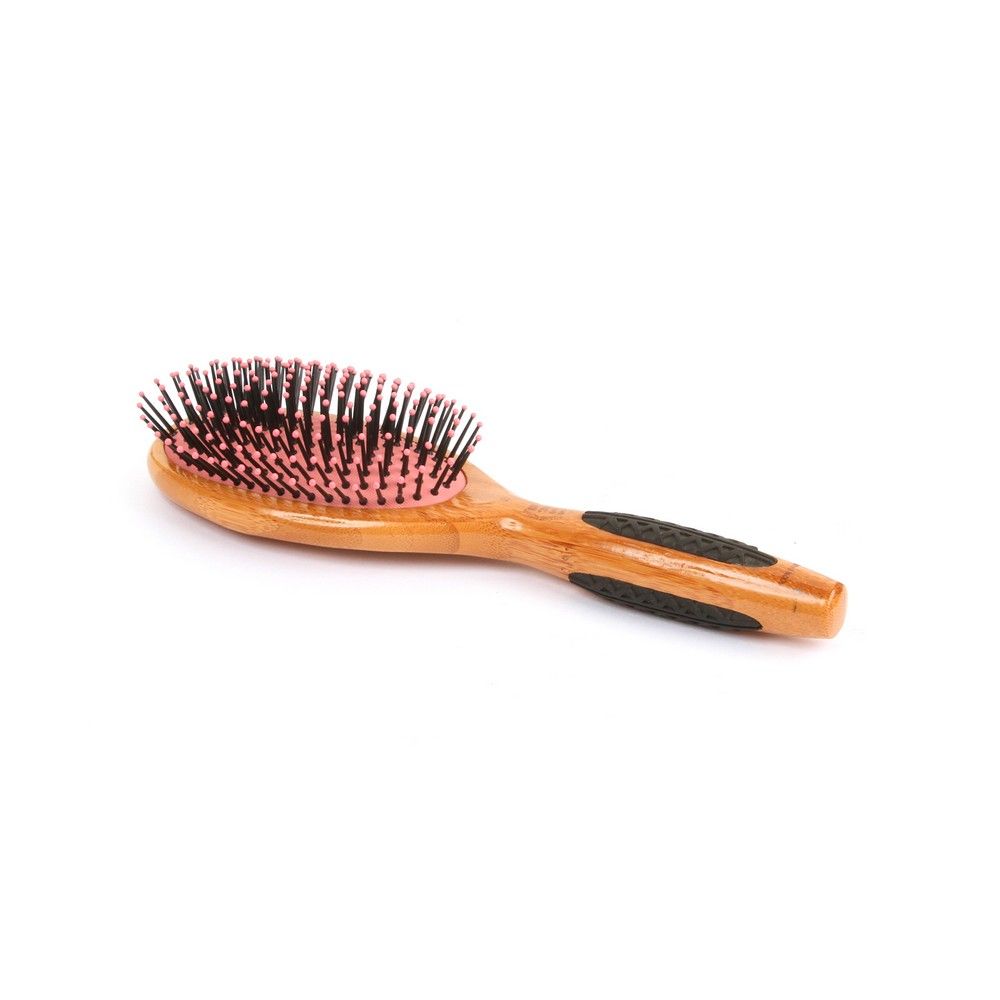 Bass Large Oval Nylon Bristles Wood Handle Brush 22