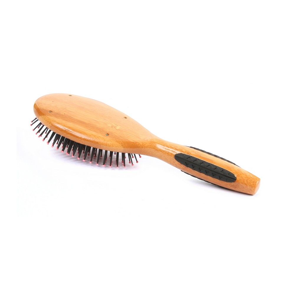 Bass Large Oval Nylon Bristles Wood Handle Brush 22