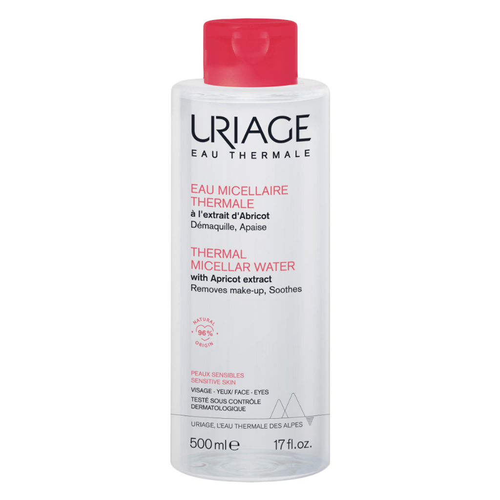 Uriage Thermal Micellar Water With Apricot Extract For Sensitive Skin 500ml 
