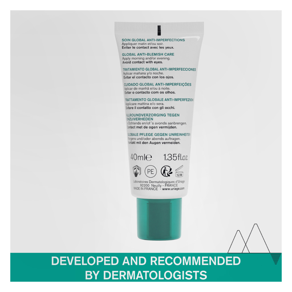 Uriage Hyseac 3-REGUL+ Anti-Blemish Global Care Face Cream For Oil & Acne Prone Skin 40ml