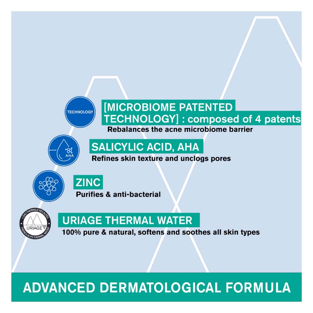 Uriage Hyseac 3-REGUL+ Anti-Blemish Global Care Face Cream For Oil & Acne Prone Skin 40ml