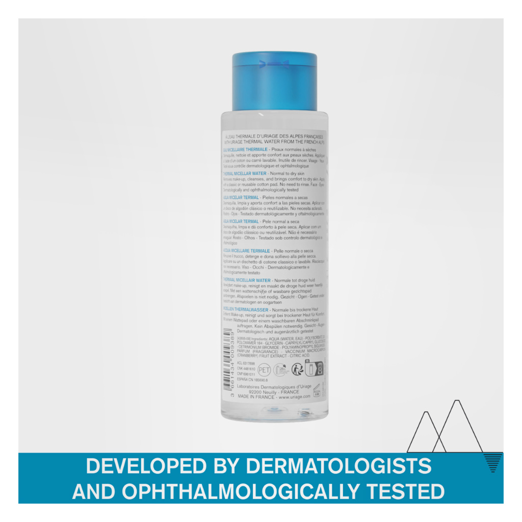 Uriage Thermal Micellar Water With Cranberry Extract For Normal To Dry Skin 250ml