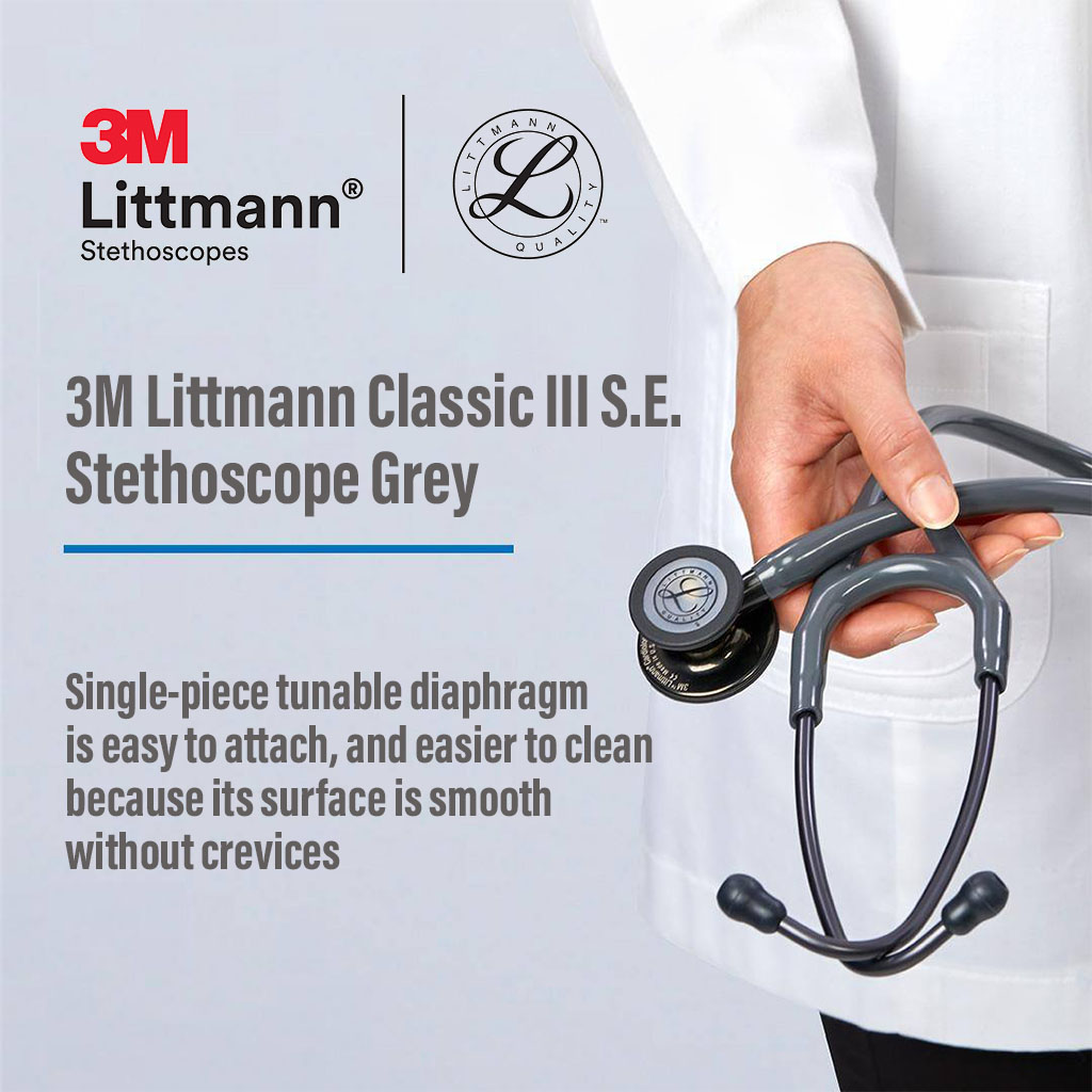 3M Littmann Classic III Stethoscope Grey 5621