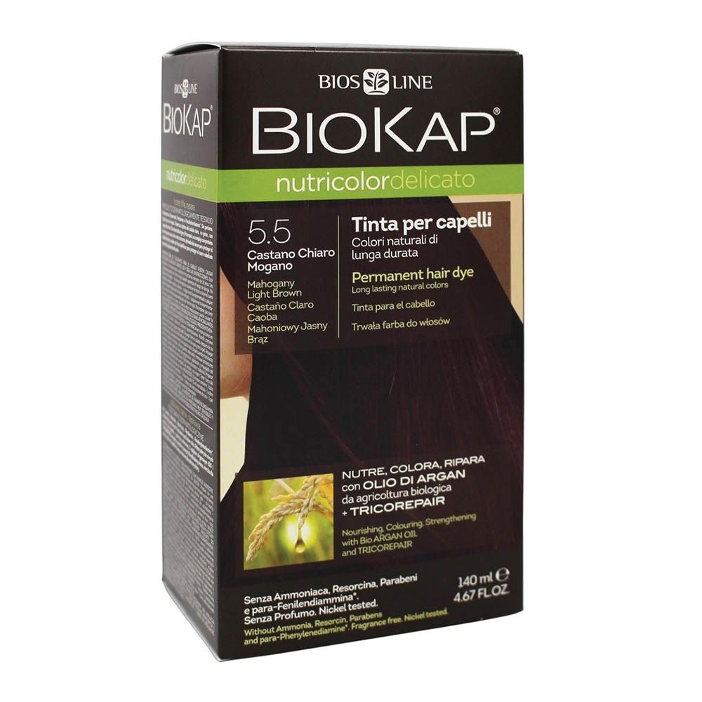 Biokap Nutricolor Delicato 5.5 Mahogany Light Brown 140 mL