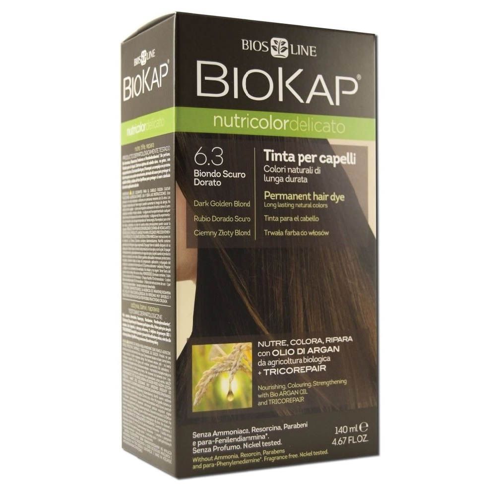 Biokap Nutricolor Delicato 6.30 Dark Golden Blonde 140 mL