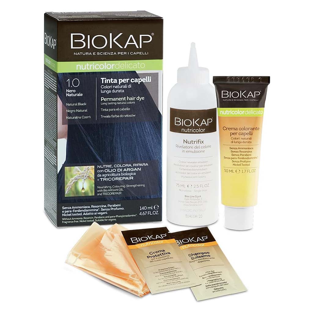 Biokap Nutricolor Delicato 1.0 Natural Black 140 mL