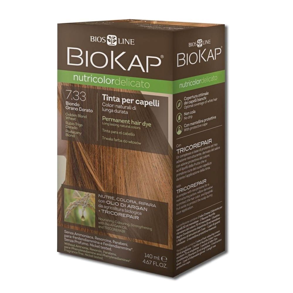 Biokap Nutricolor Delicato 7.33 Golden Blond Wheat 140 mL