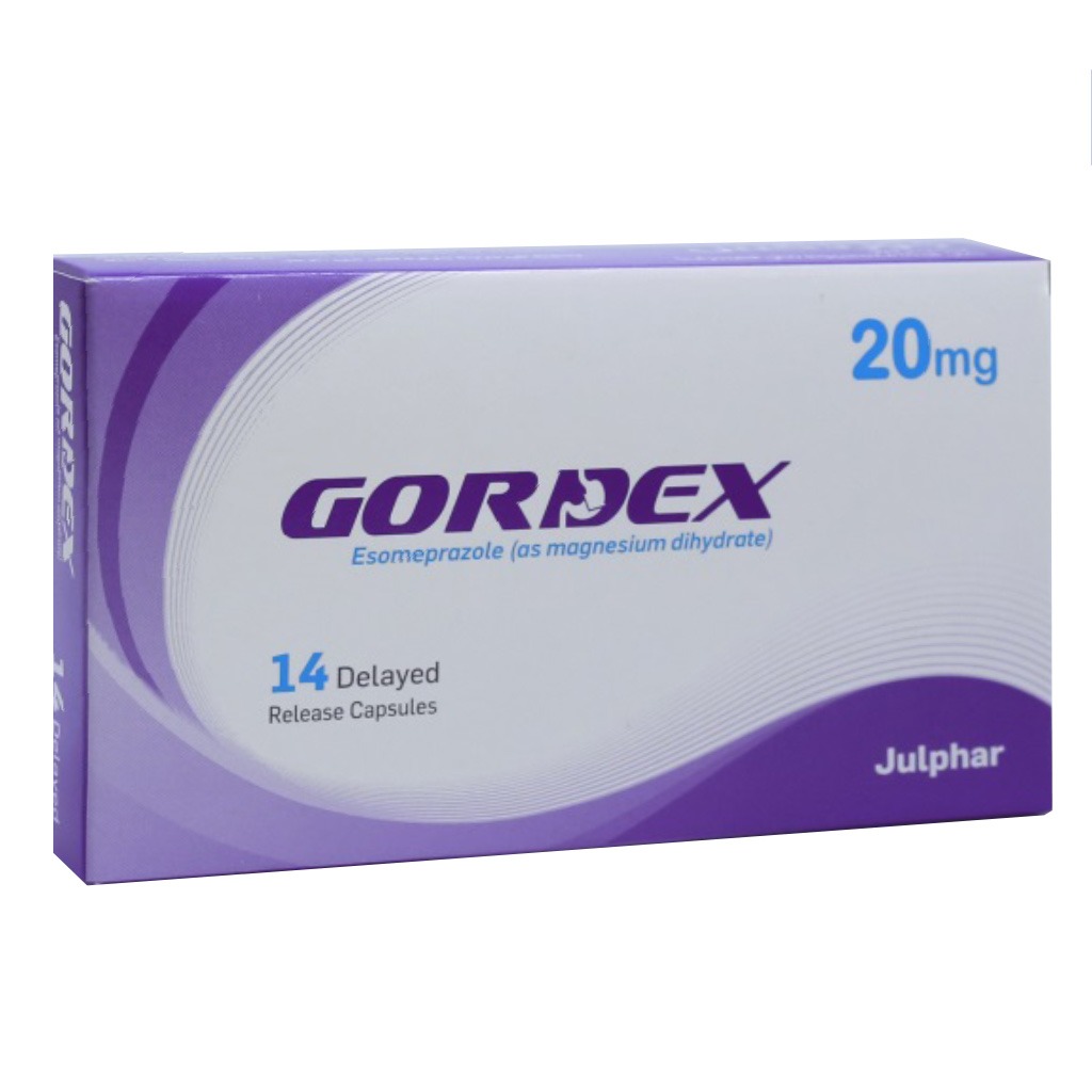 Gordex 20mg Delayed Release Capsules, Pack of 14’s