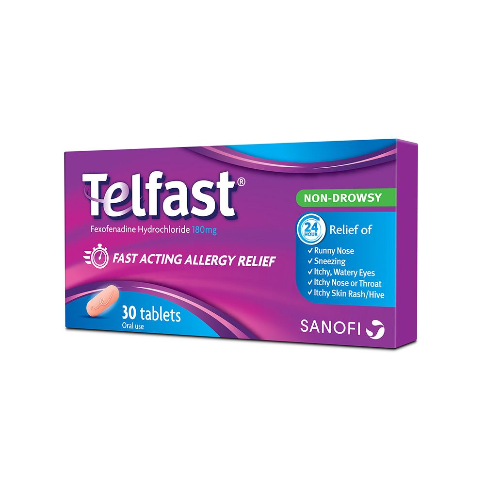 Telfast 180 mg Tablets 30's