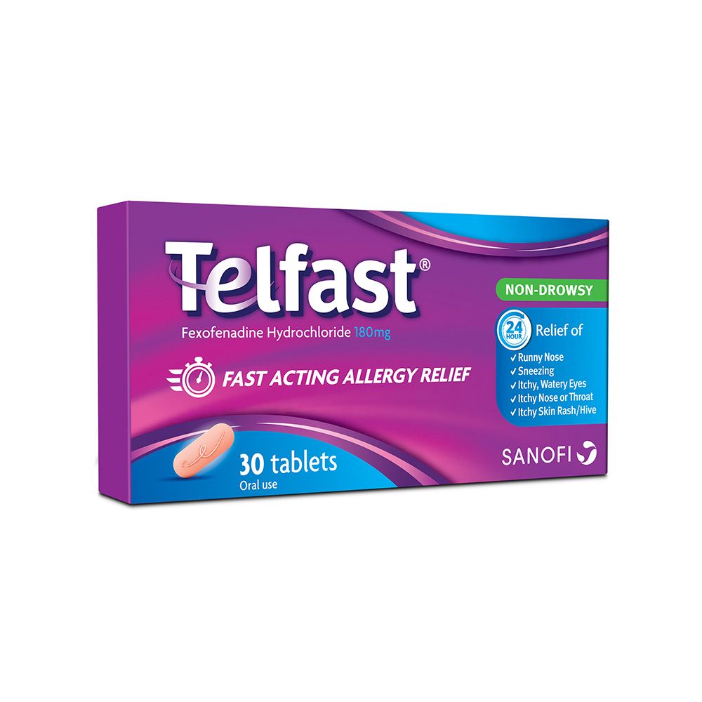 Telfast 180 mg Tablets 30's