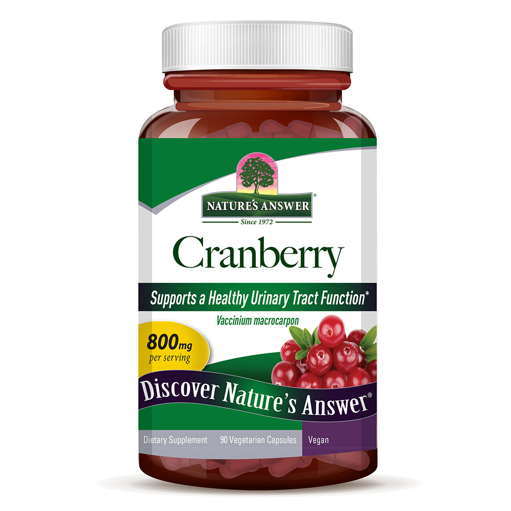 Nature's Answer Cranberry 800mg Vegan Capsules For Urinary Tract Health, Pack of 90's