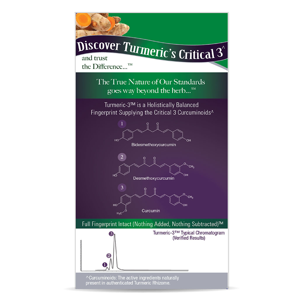 Nature's Answer Turmeric 3 12,800 mg Herbal Equivalent Vegan Capsules For Bone & Joint Health, Pack of 90's