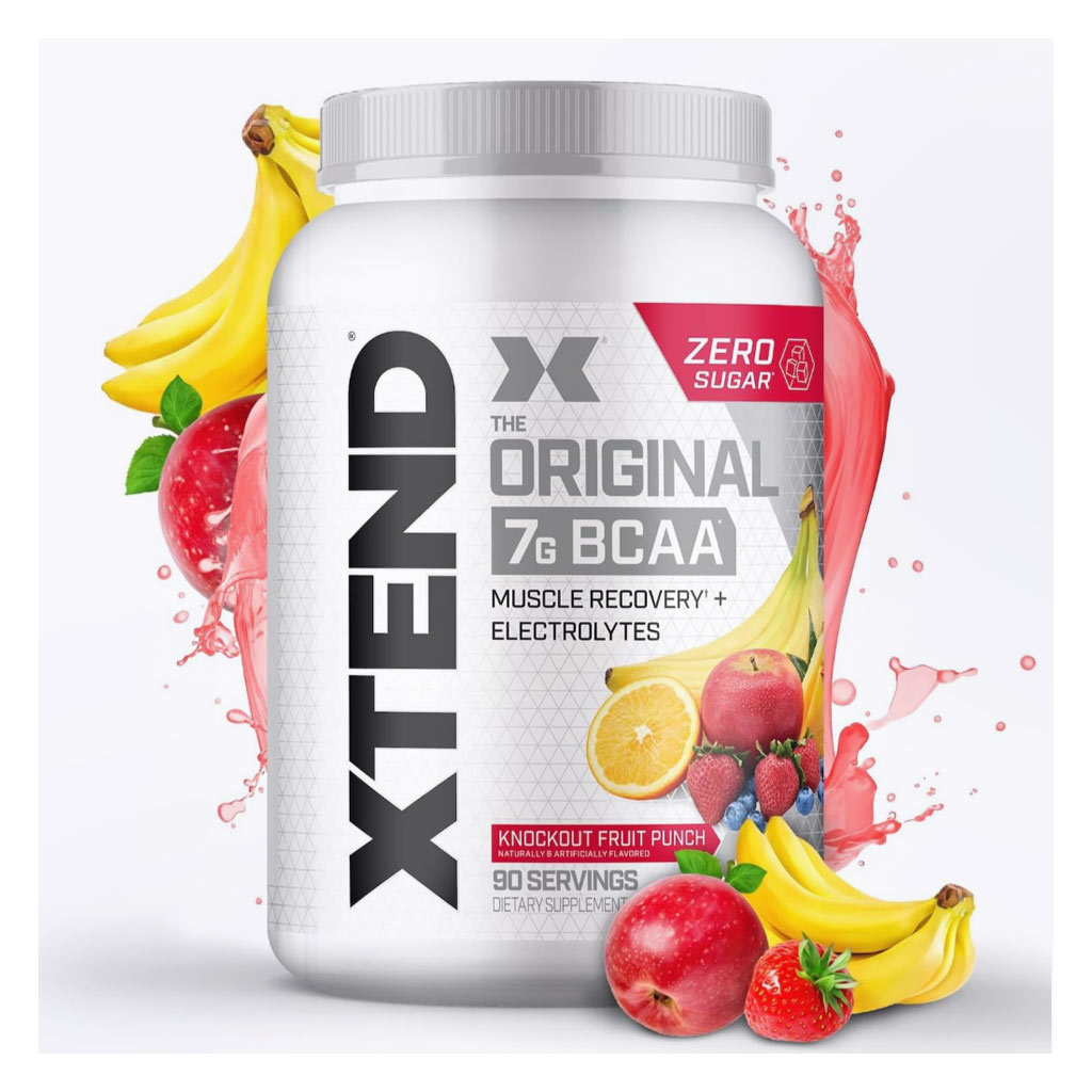 Scivation Xtend Original BCAA Performance Supplement - Knockout Fruit Punch, 90 Servings