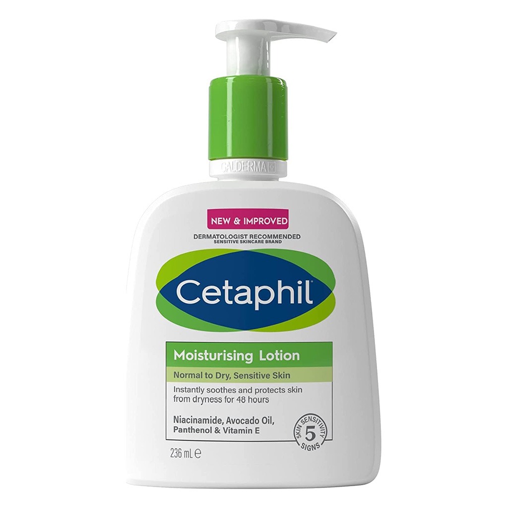 Cetaphil Moisturizing Lotion, Face & Body Moisturizer For Men & Women With Normal to Dry Sensitive Skin, Unscented, 236ml