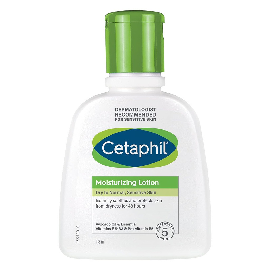 Cetaphil Moisturizing Lotion, Face & Body Moisturizer For Men & Women With Dry to Normal and Sensitive Skin, Unscented, 118ml