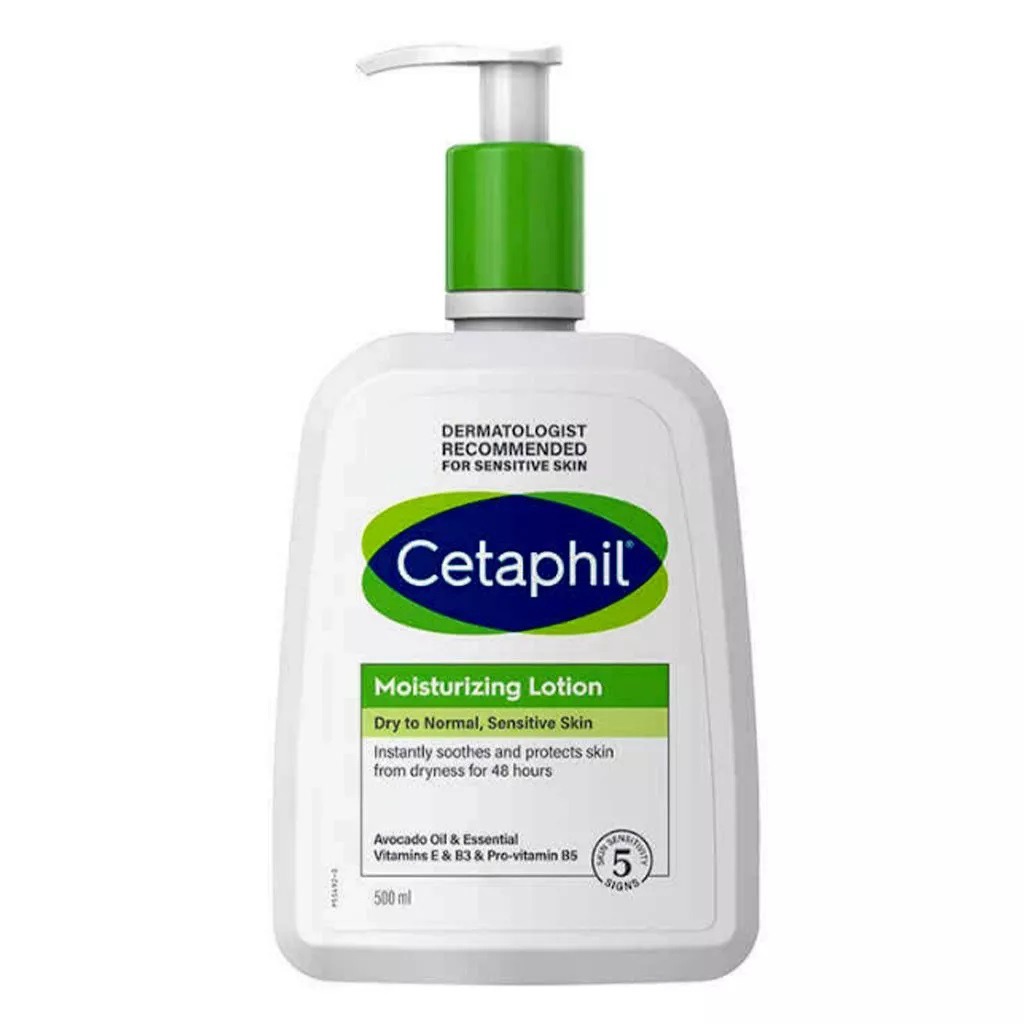 Cetaphil Moisturizing Lotion, Face & Body Moisturizer For Men & Women With Dry to Normal and Sensitive Skin, Unscented, 500ml