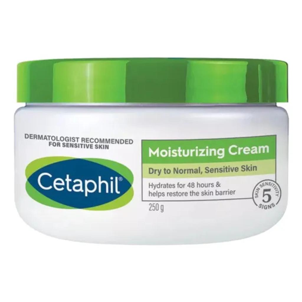 Cetaphil Moisturizing Cream For Men & Women With Dry to Normal & Sensitive Skin, Unscented, 250g