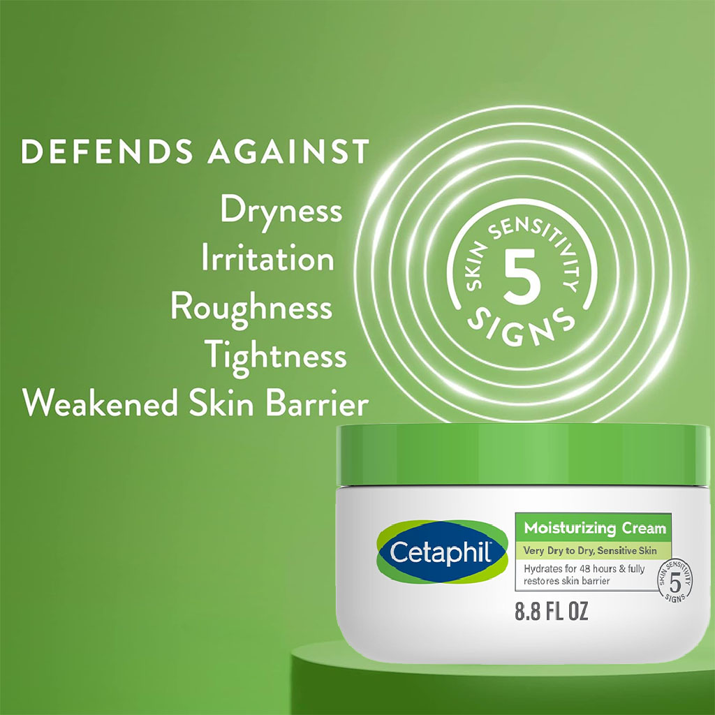 Cetaphil Moisturizing Cream For Men & Women With Dry to Normal & Sensitive Skin, Unscented, 250g