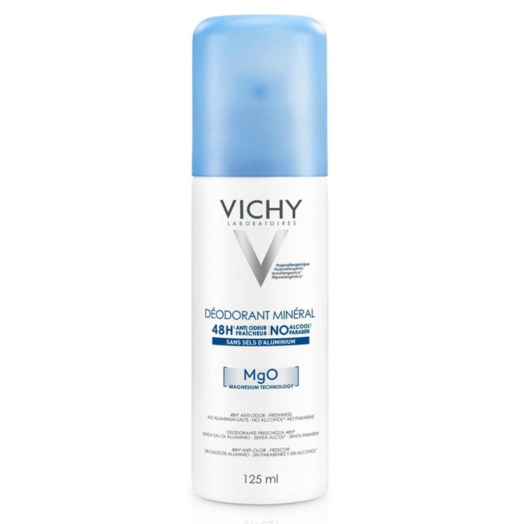 Vichy 48 Hour Aluminum Free Mineral Deodorant Spray 125ml