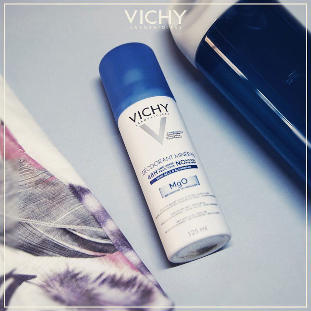 Vichy 48 Hour Aluminum Free Mineral Deodorant Spray 125ml