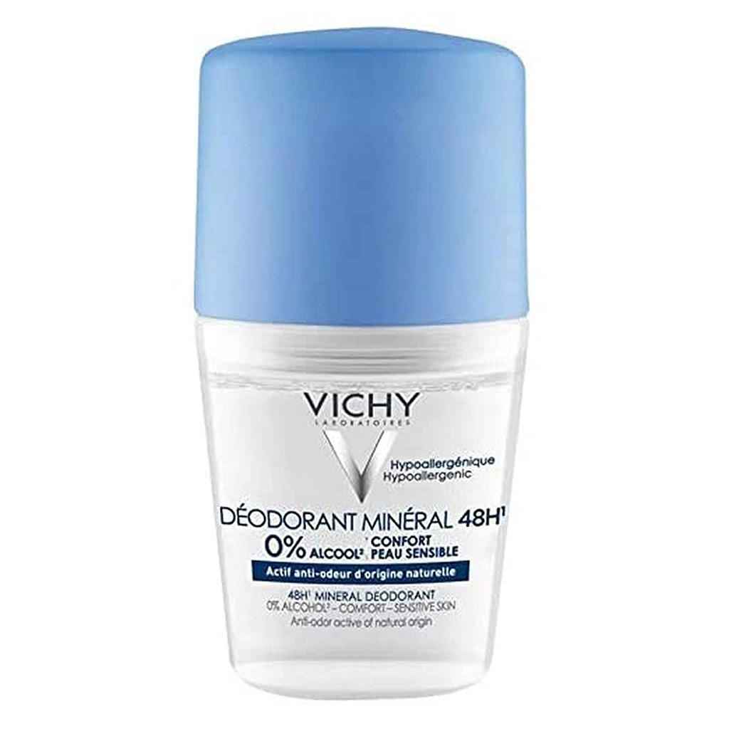 Vichy 48 Hours Anti-Odour Aluminum Free Mineral Deodorant Roll-On 50ml