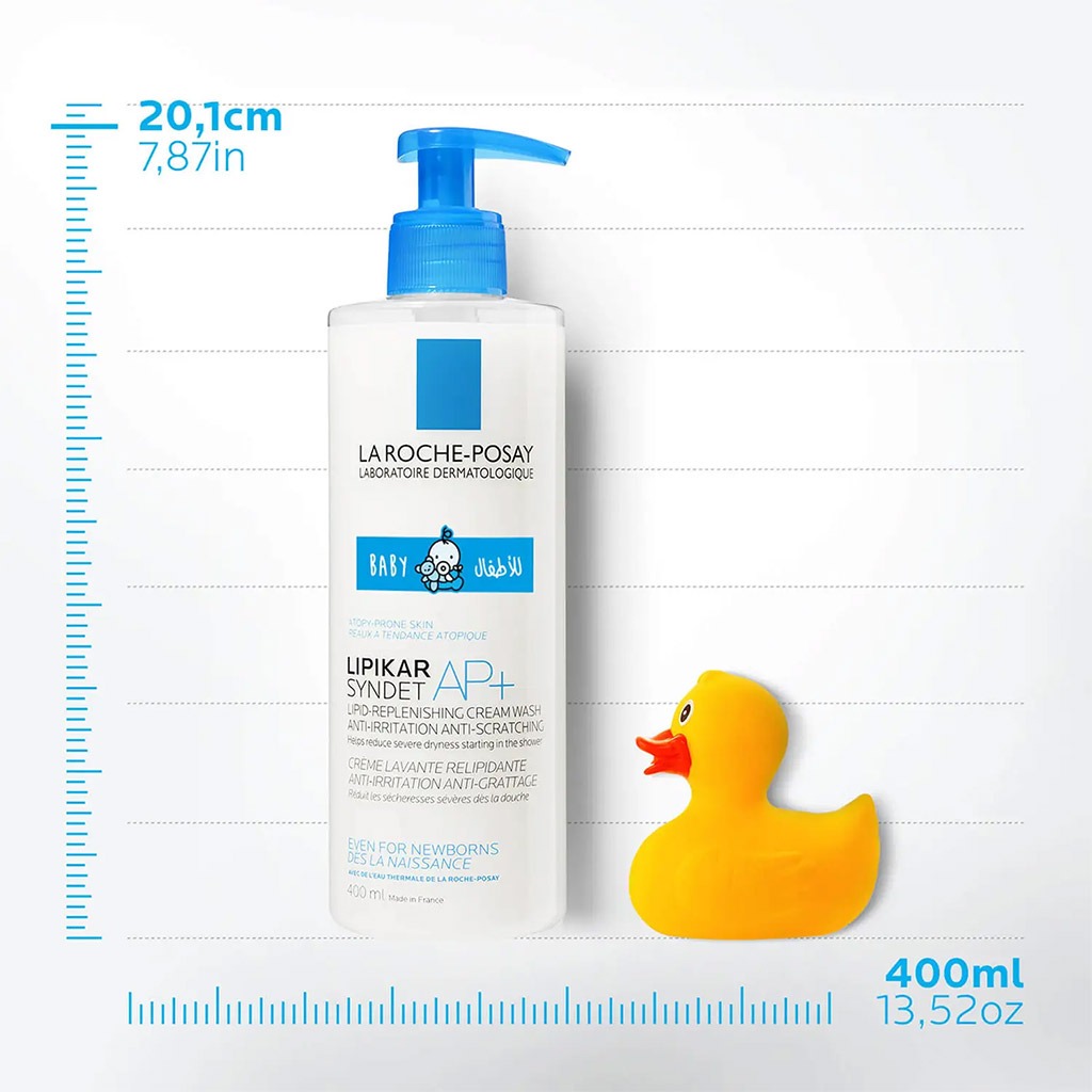La Roche-Posay Lipikar Syndet AP+ Body Wash For Extremely Dry Atopic Eczema-Prone Skin 400ml