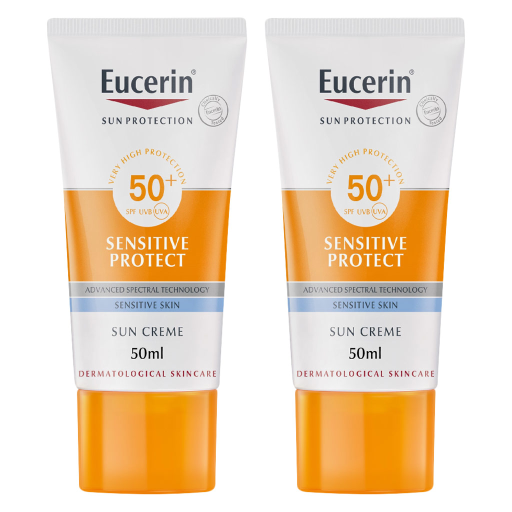 Eucerin Sun Sensitive Protect SPF50+ Sunscreen Cream For Sensitive Skin 50ml 1+1 PROMO 