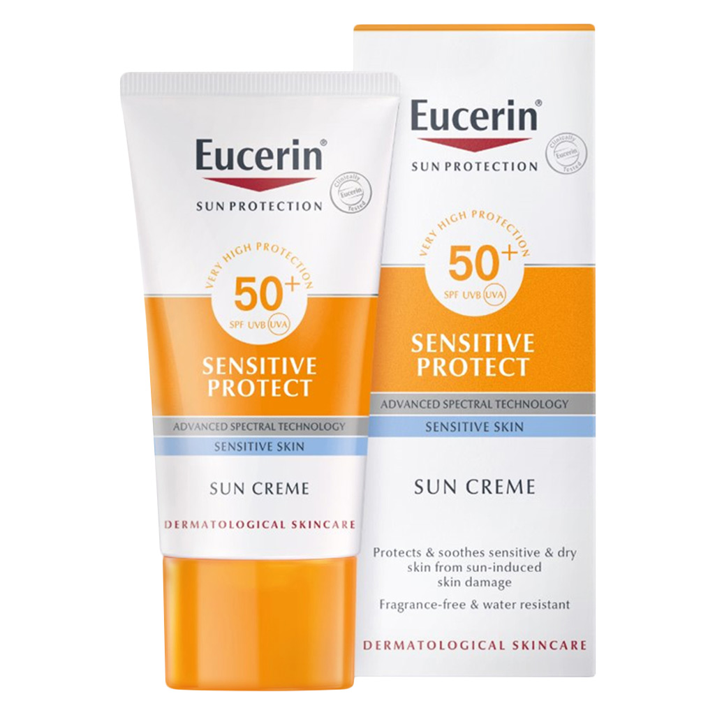 Eucerin Sun Sensitive Protect SPF50+ Sunscreen Cream For Sensitive Skin 50ml 1+1 PROMO 