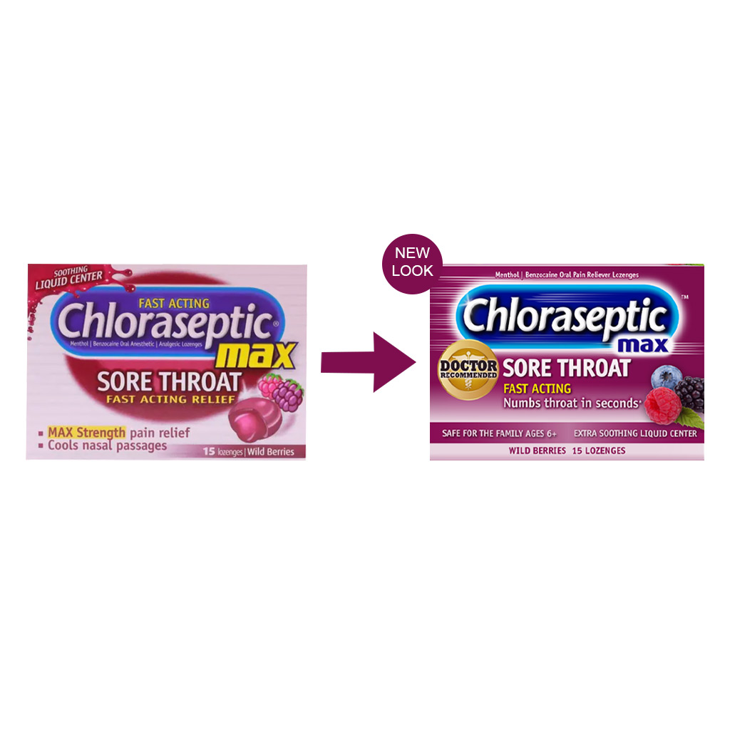 Chloraseptic Max Sore Throat Wild Berries Lozenges 15's