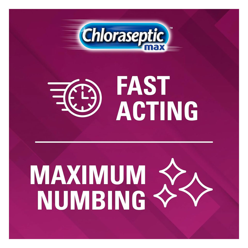 Chloraseptic Max Sore Throat Wild Berries Lozenges 15's