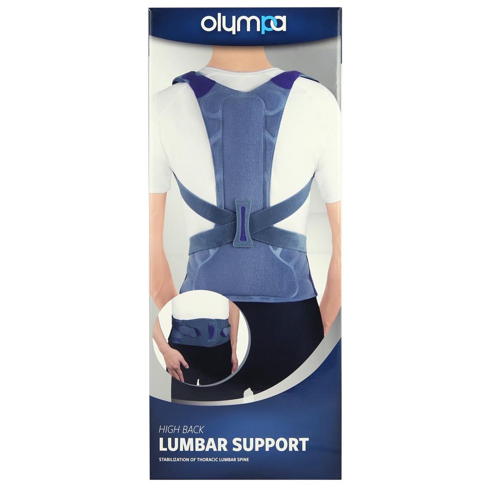 Olympa High Back Lumbar Support Grey Extra Extra Large OOH-111
