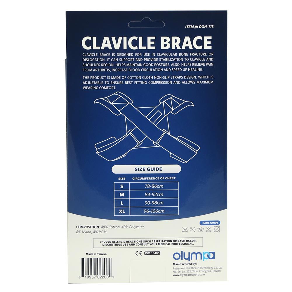 Olympa Clavicle Brace White Small OOH-113