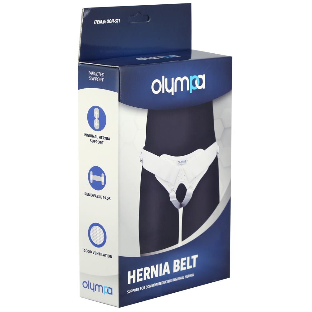 Olympa Hernia Belt White Small OOH-511