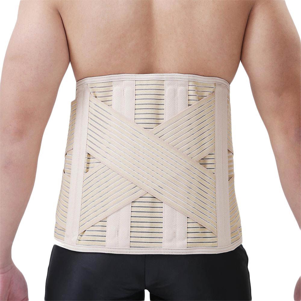 Olympa Breathable Back Support with Stays Beige XXL