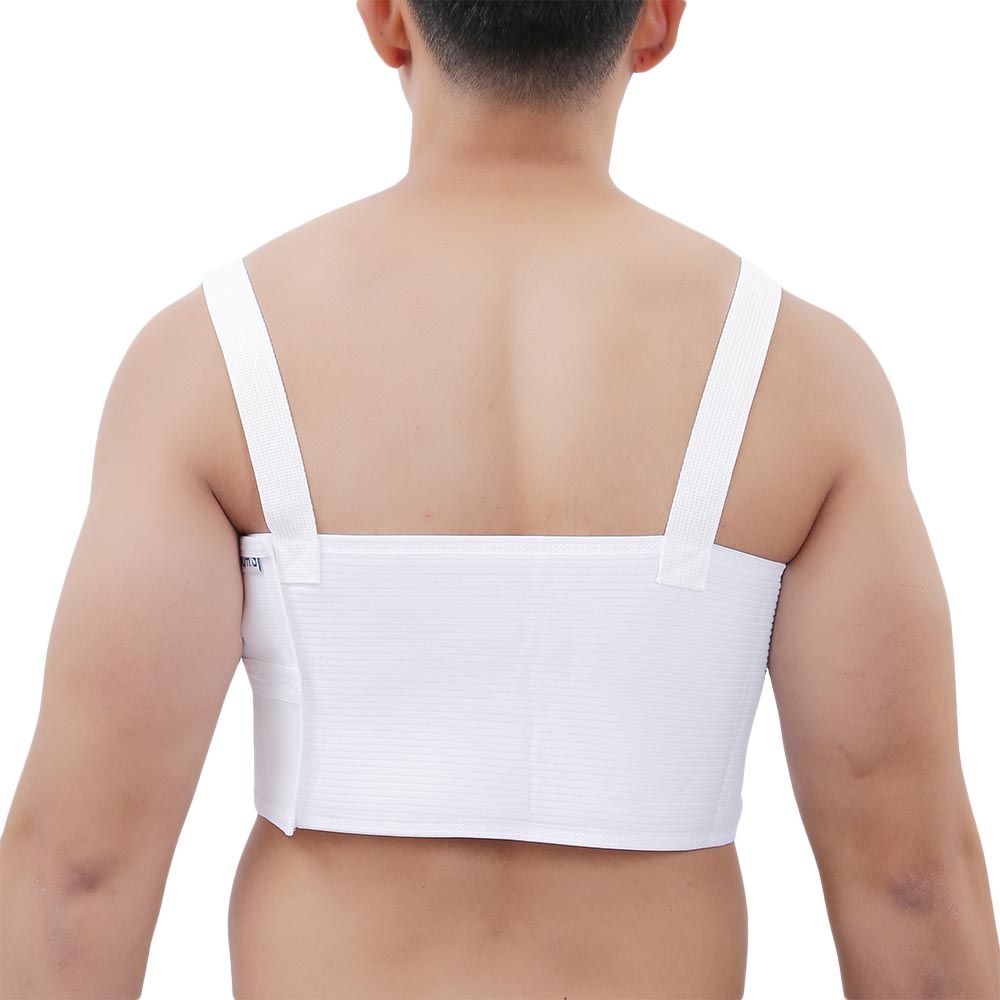 Olympa Rib Belt with Shoulder Strap White Small OEB-516