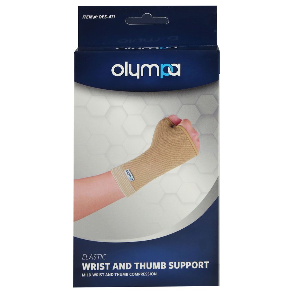Olympa Elastic Wrist & Thumb Support Beige Large OES-411
