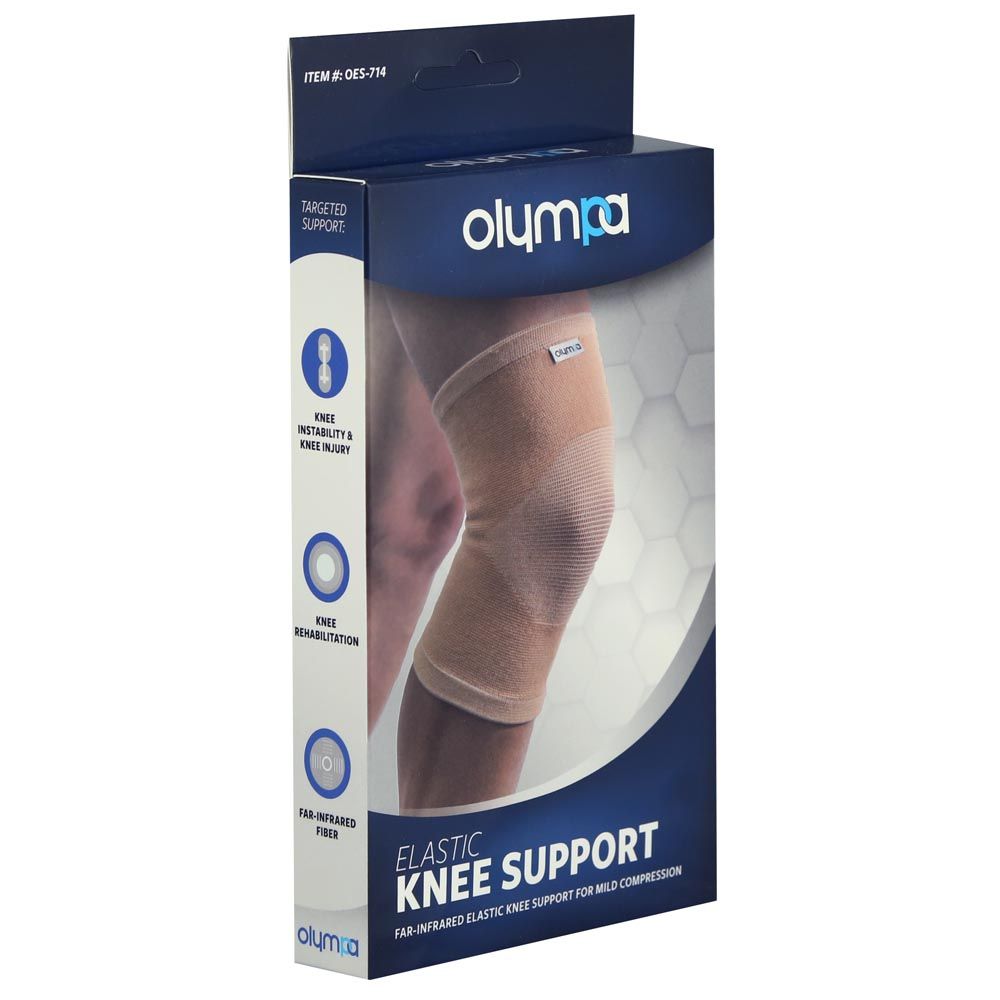 Olympa Elastic Knee Support Beige Extra Large OES-714