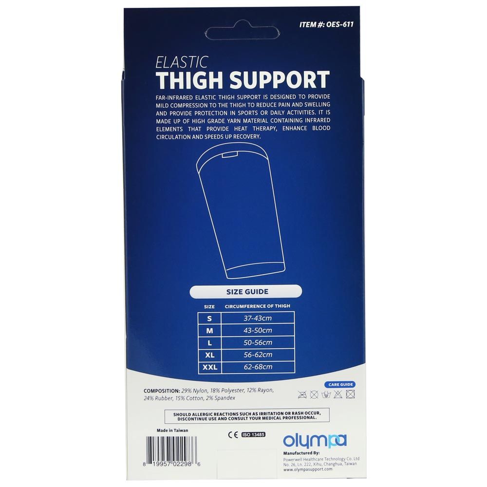 Olympa Elastic Thigh Support Beige Small OES-611