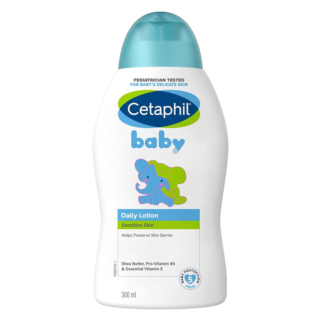 Cetaphil Baby Daily Lotion With Shea Butter, Face & Body Moisturizer For Delicate And Sensitive Skin, Unscented, 300ml