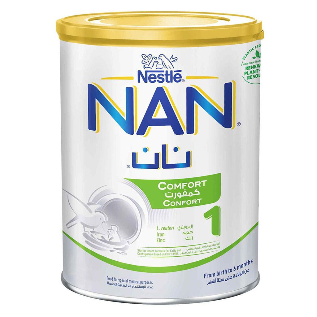 Nestle NAN Comfort Stage 1 Anti Colic Baby Milk Formula For 0 To 6 Months 400g
