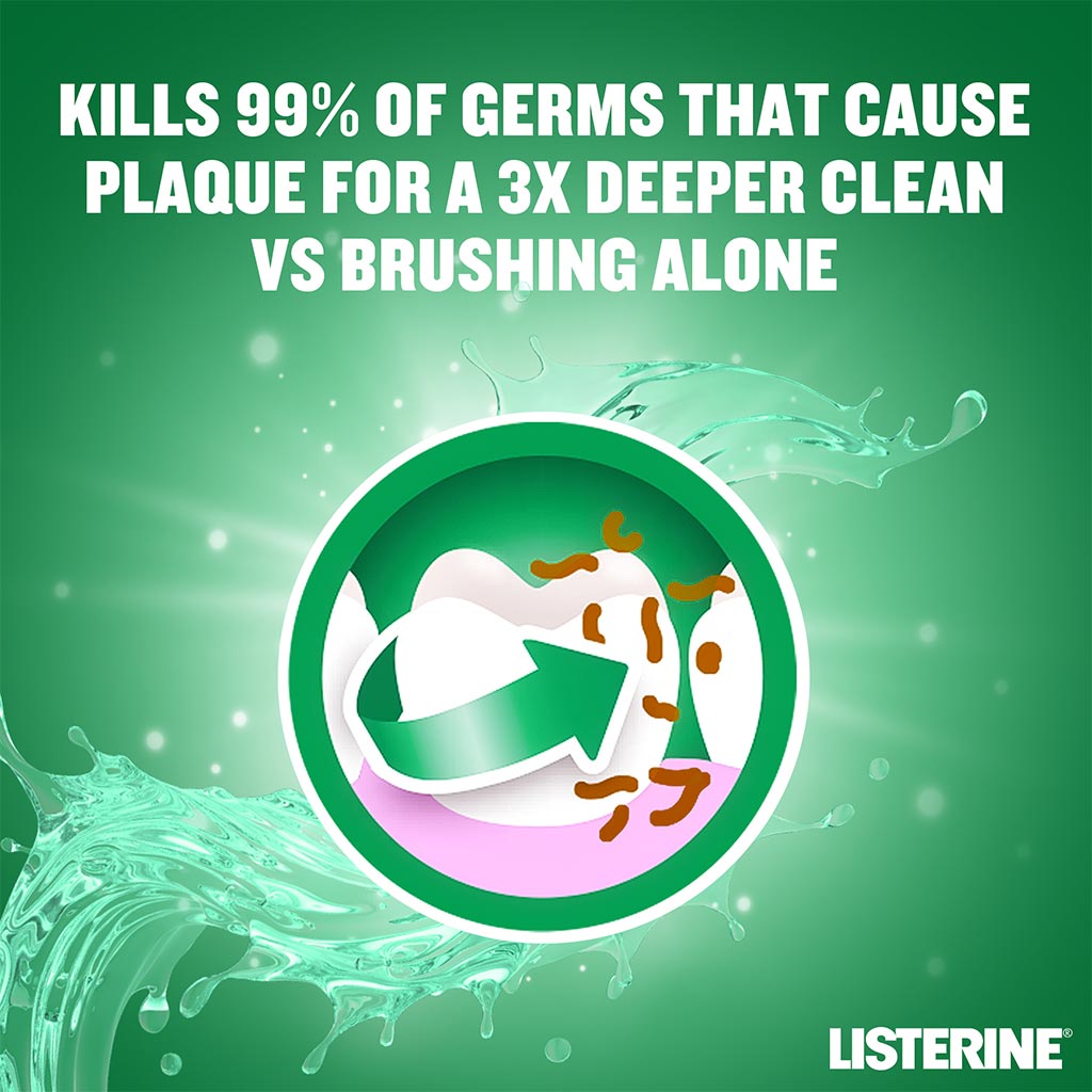 Listerine Zero Alcohol Milder Taste Green Tea Mouthwash 250ml