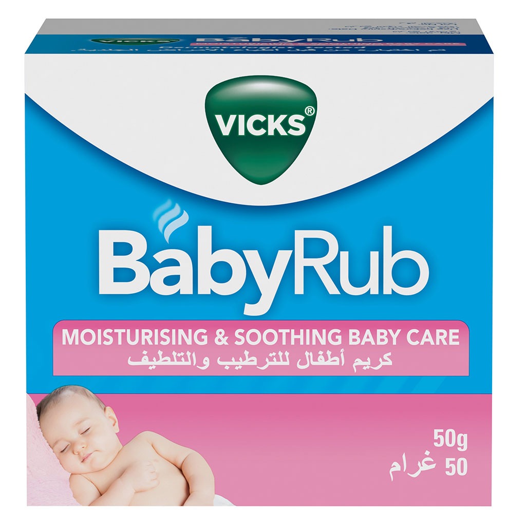Vicks BabyRub Non-Medicated Soothing Ointment For 3+ Month Baby 50g